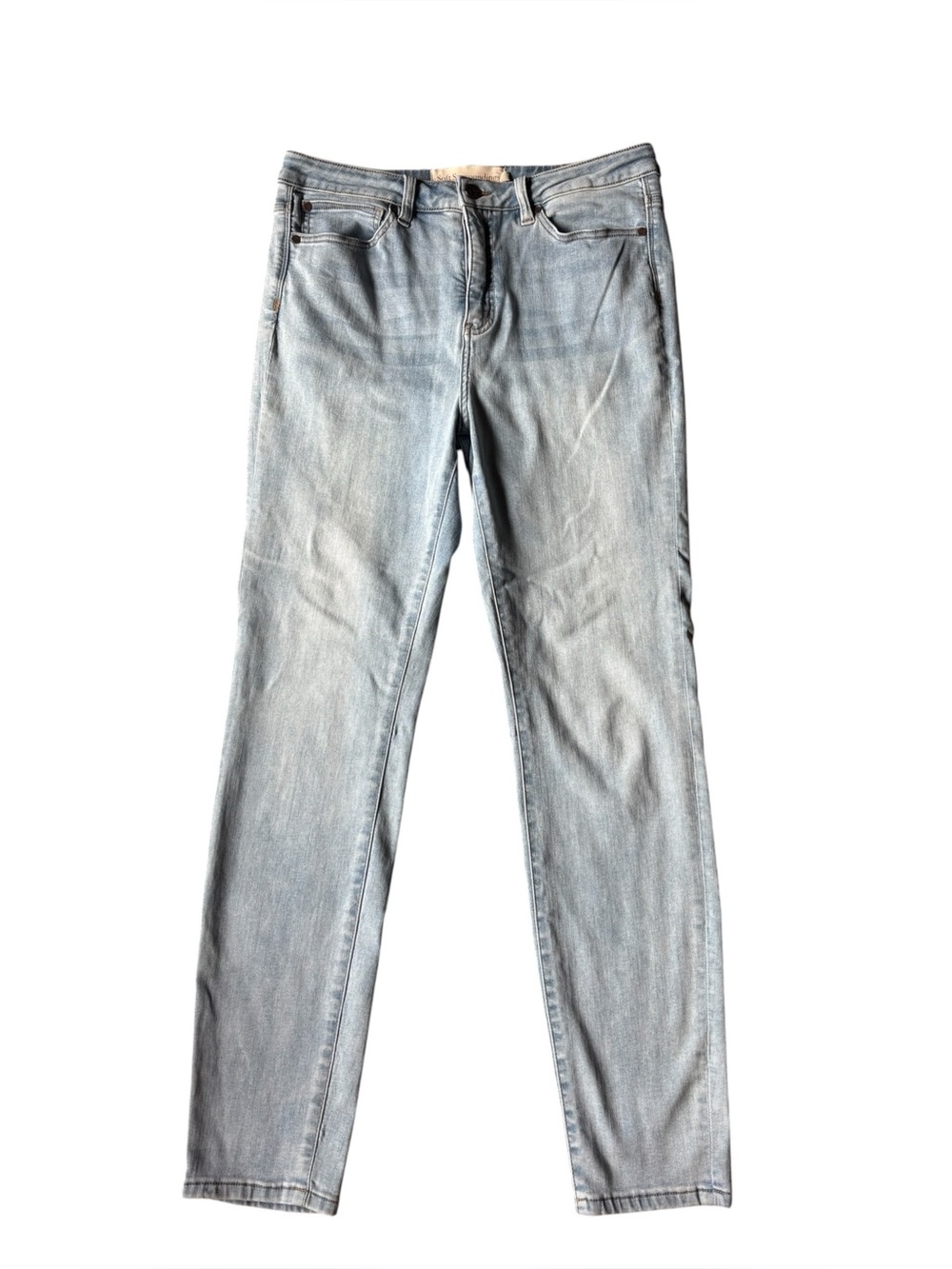 Soft Surroundings Light Wash skinny Jeans 8 Tall mid high rise